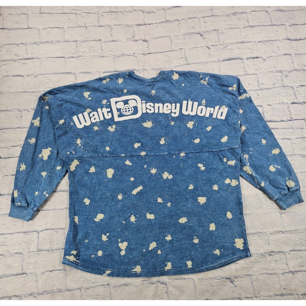 Disney Spirit Jersey UNISEX XXL Blue Bleached Denim Walt Disney World Exclusive